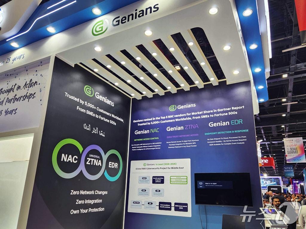 본문 이미지 - 자이텍스 두바이 2025 지니언스 부스(지니언스 제공)