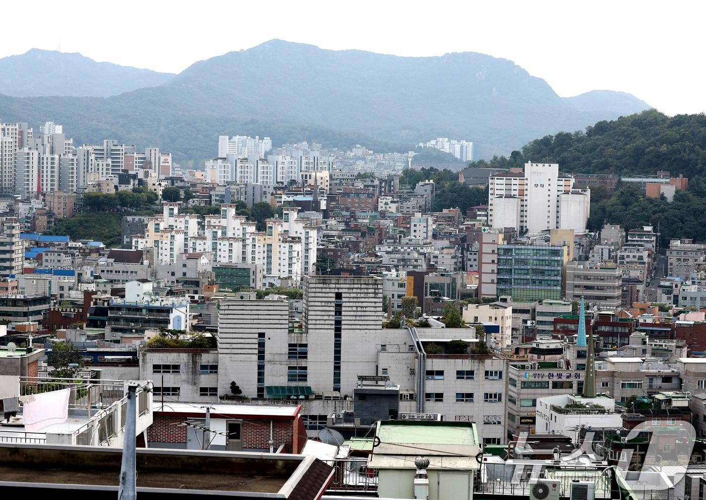 서울 관악구 주택가의 모습. (자료사진)/뉴스1 ⓒ News1 이호윤 기자