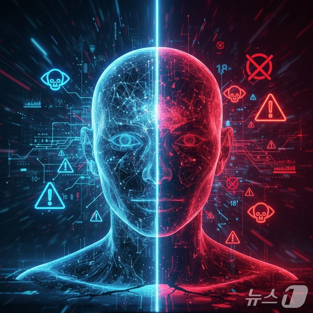 본문 이미지 - AI 투명성 확보 계기·AI 의도 은폐 위험성 딜레마 관련 퍼플렉시티 AI 이미지 생성 요청 이미지.