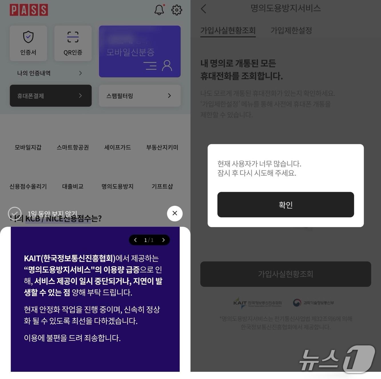 본문 이미지 - (PASS 접속 화면 갈무리)