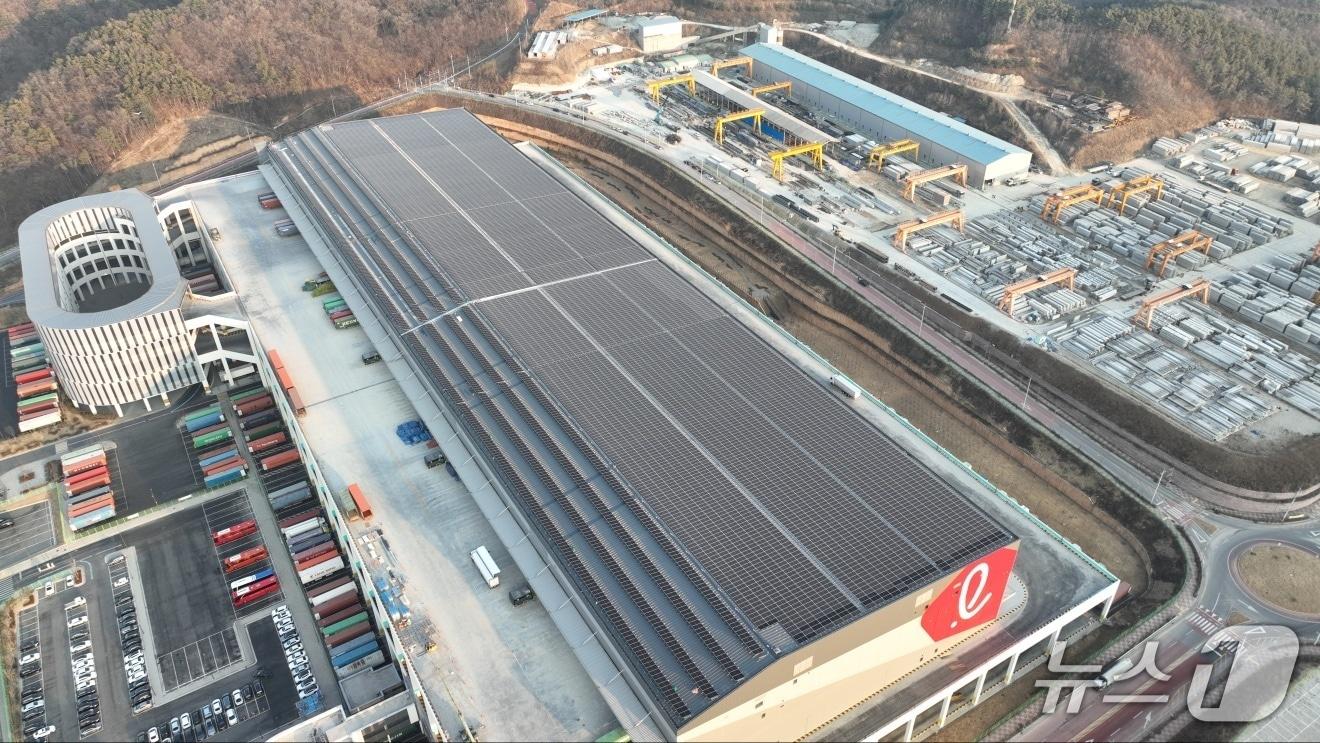 본문 이미지 - 롯데글로벌로지스 중부권메가허브터미널 모습(롯데글로벌로지스 제공)