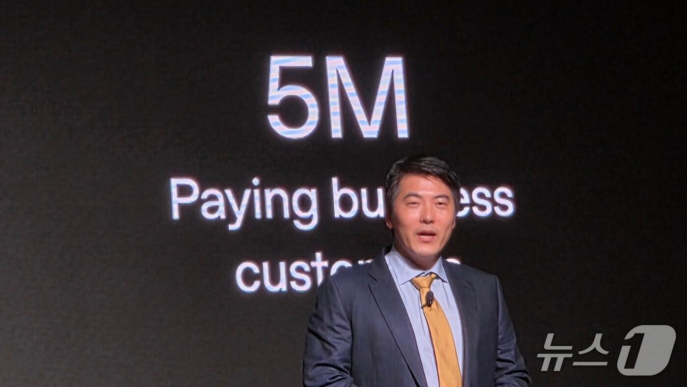 제이슨 권 오픈AI 최고전략책임자(CSO)가 기자간담회에서 발언하고 있다. 2025.9.10 뉴스1 ⓒ News1 김민석 기자