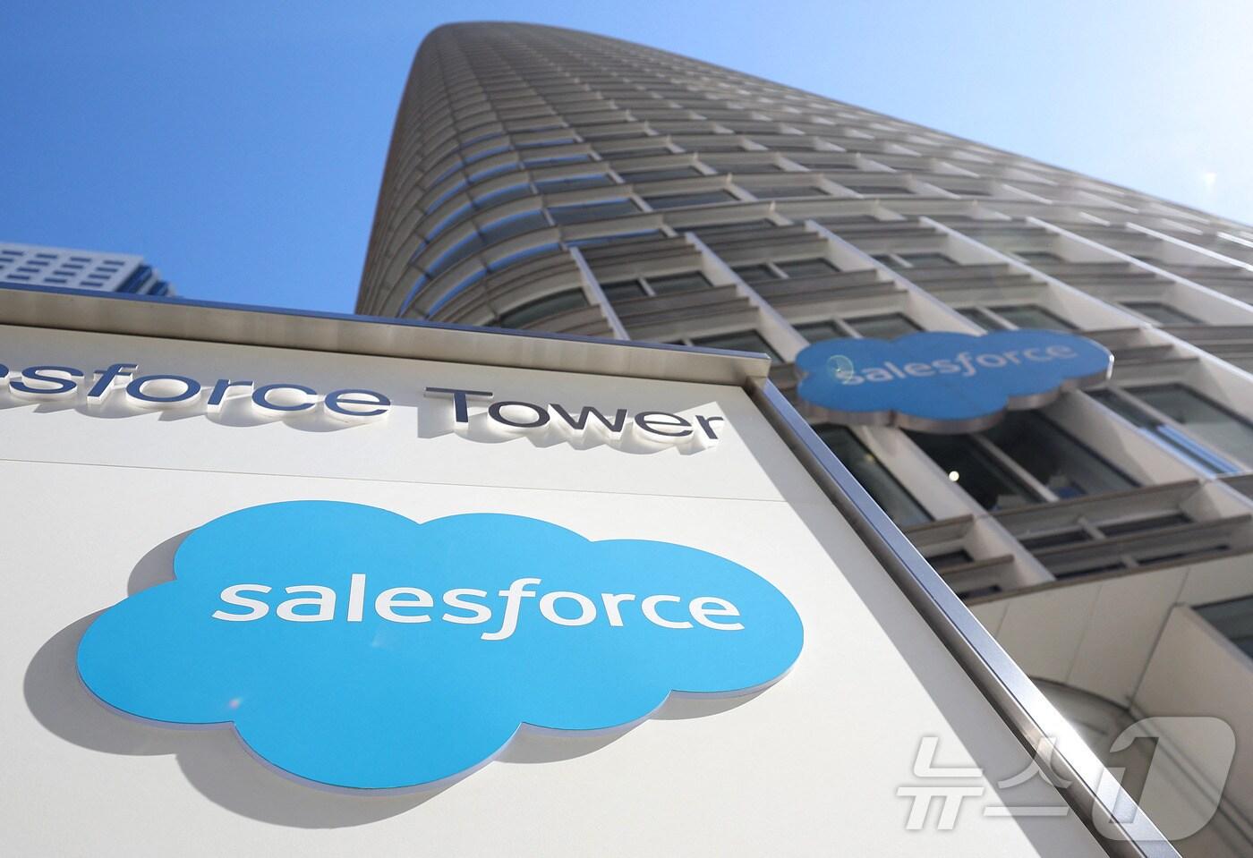 US-SALESFORCE-TO-REPORT-QUARTERLY-EARNINGS ⓒ AFP=뉴스1