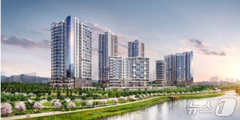 본문 이미지 - 송파 위례 리슈빌 퍼스트 클래스 투시도 (계룡건설 제공) 뉴스1 ⓒ News1