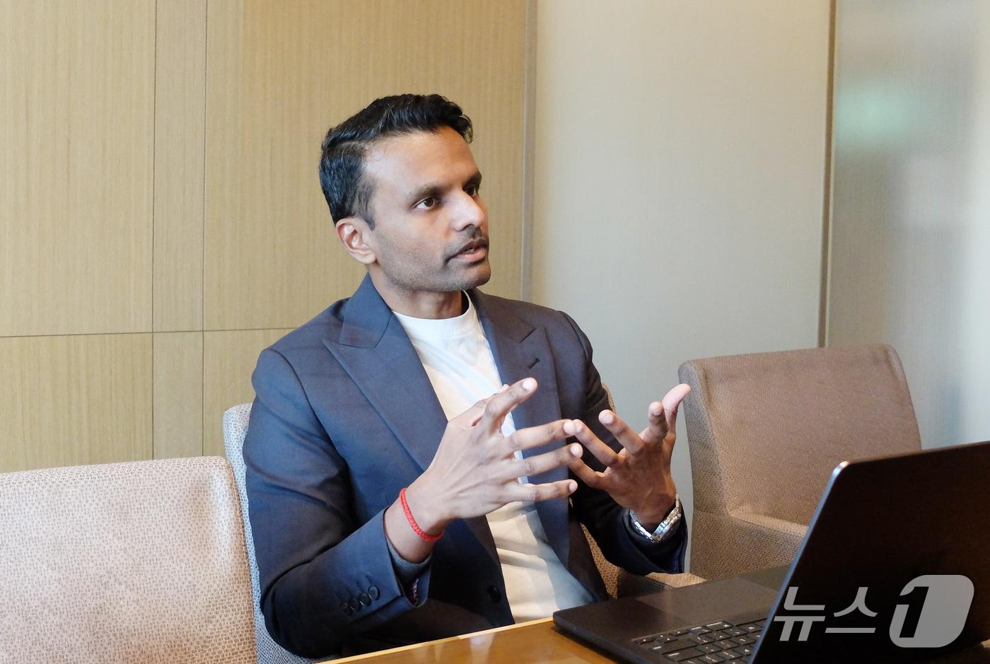 본문 이미지 - SB 세커 바이낸스 아시아·태평양지역(APAC) 총괄이 29일 서울 강남구에서 뉴스1과 인터뷰하고 있다.2026.1.29./뉴스1