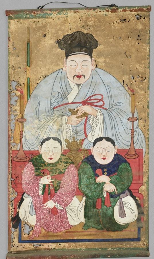 본문 이미지 - '서울 금성당 무신도' 맹인도사(국가유산청 제공)
