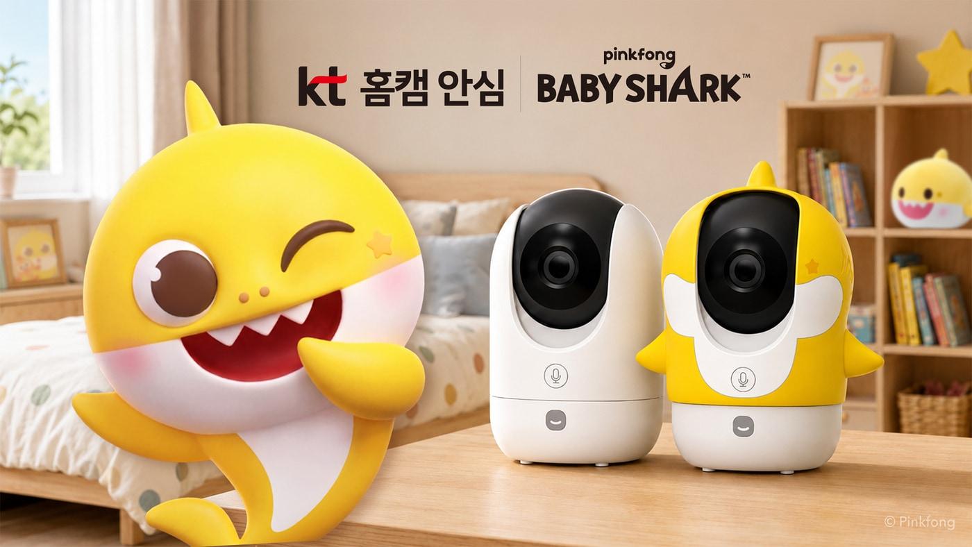 본문 이미지 - 더핑크퐁컴퍼니 KT 홈캠 아기상어 에디션(더핑크퐁컴퍼니 제공)