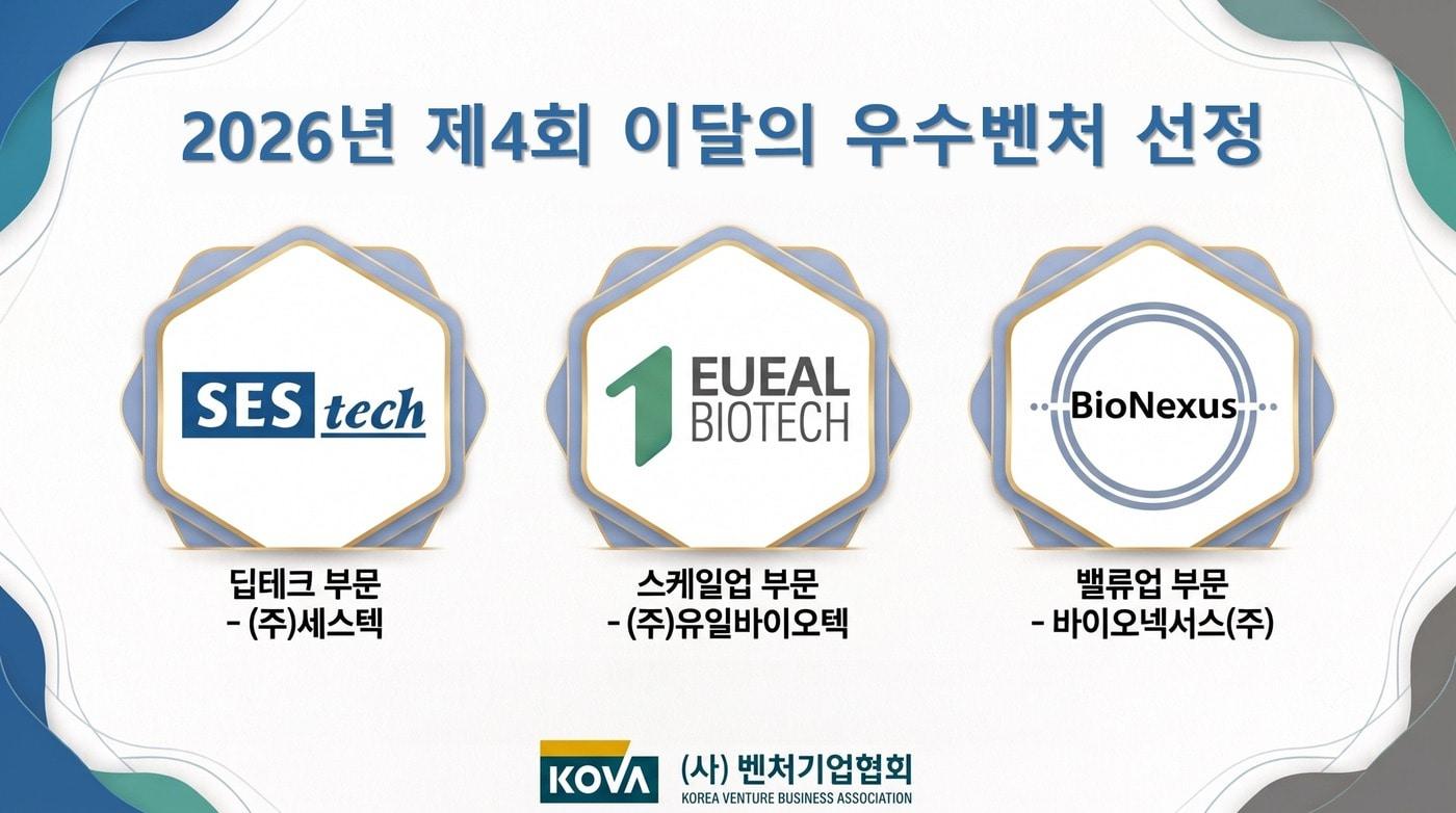 본문 이미지 - 이달의 우수벤처 이미지(벤처기업협회 제공)