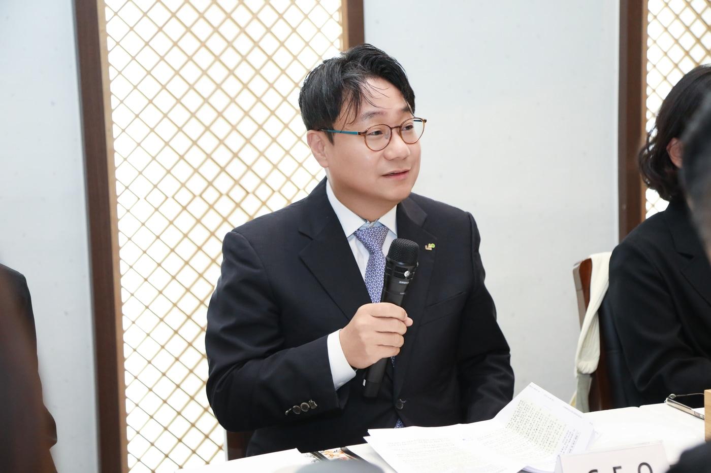 본문 이미지 - 이성훈 LH 사장이 6일 열린 기자간담회에서 모두발언을 하고 있다.(LH 제공) / 뉴스1 ⓒ News1