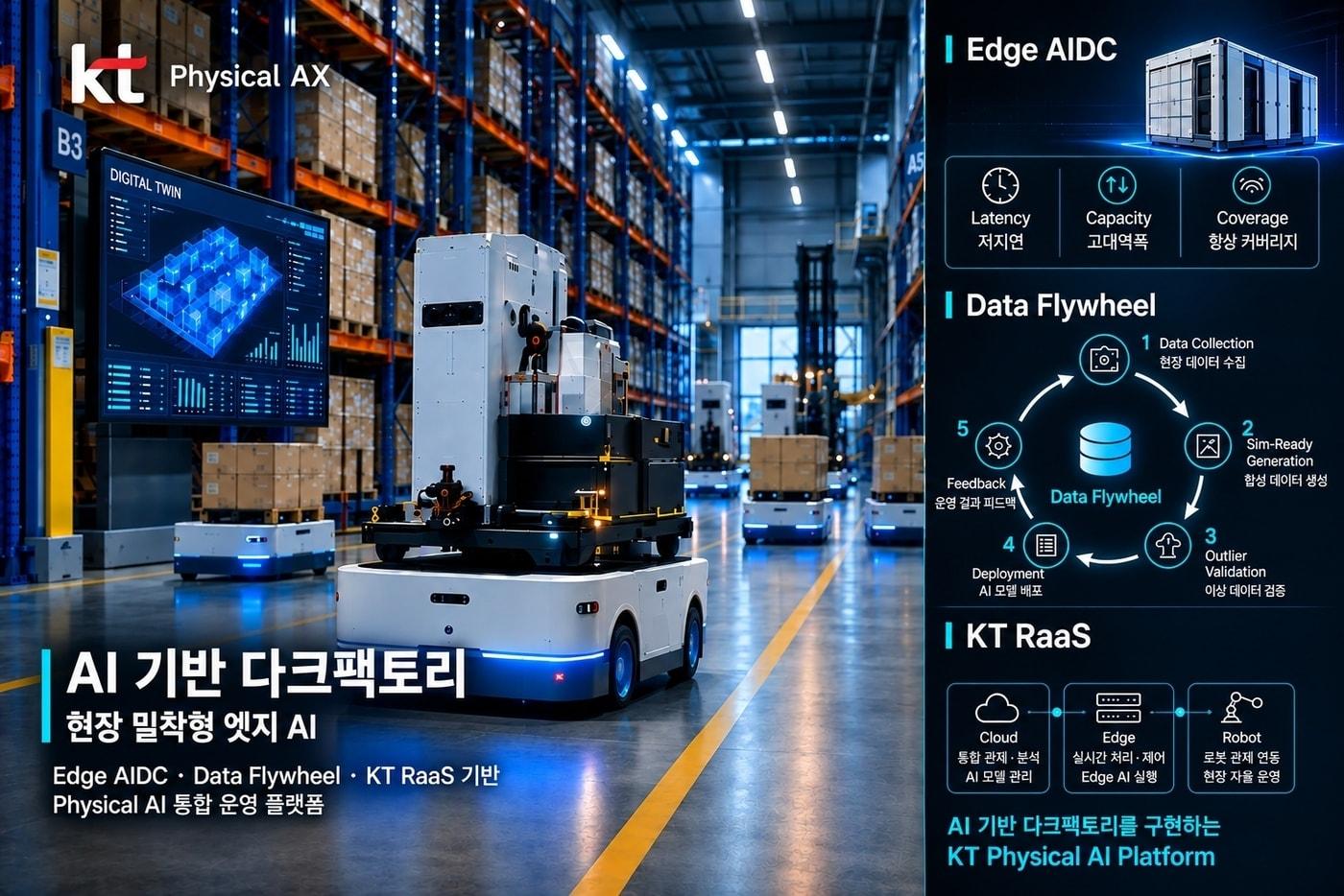본문 이미지 - KT가 과학기술정보통신부 주관 'AI기반 다크팩토리 설계·구축 솔루션 개발' 과제 공동연구기관으로 참여한다고 17일 밝혔다.(KT 제공)