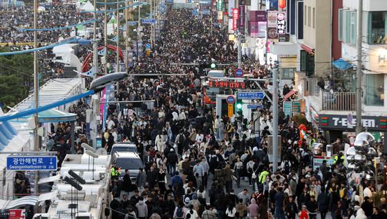 부산불꽃축제 인파