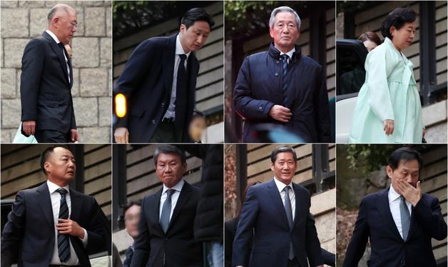 故 정주영 회장 25주기 추모제사 참석하는 범현대家