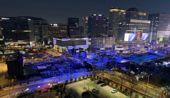 'BTS' 보랏빛으로 물든 광화문광장