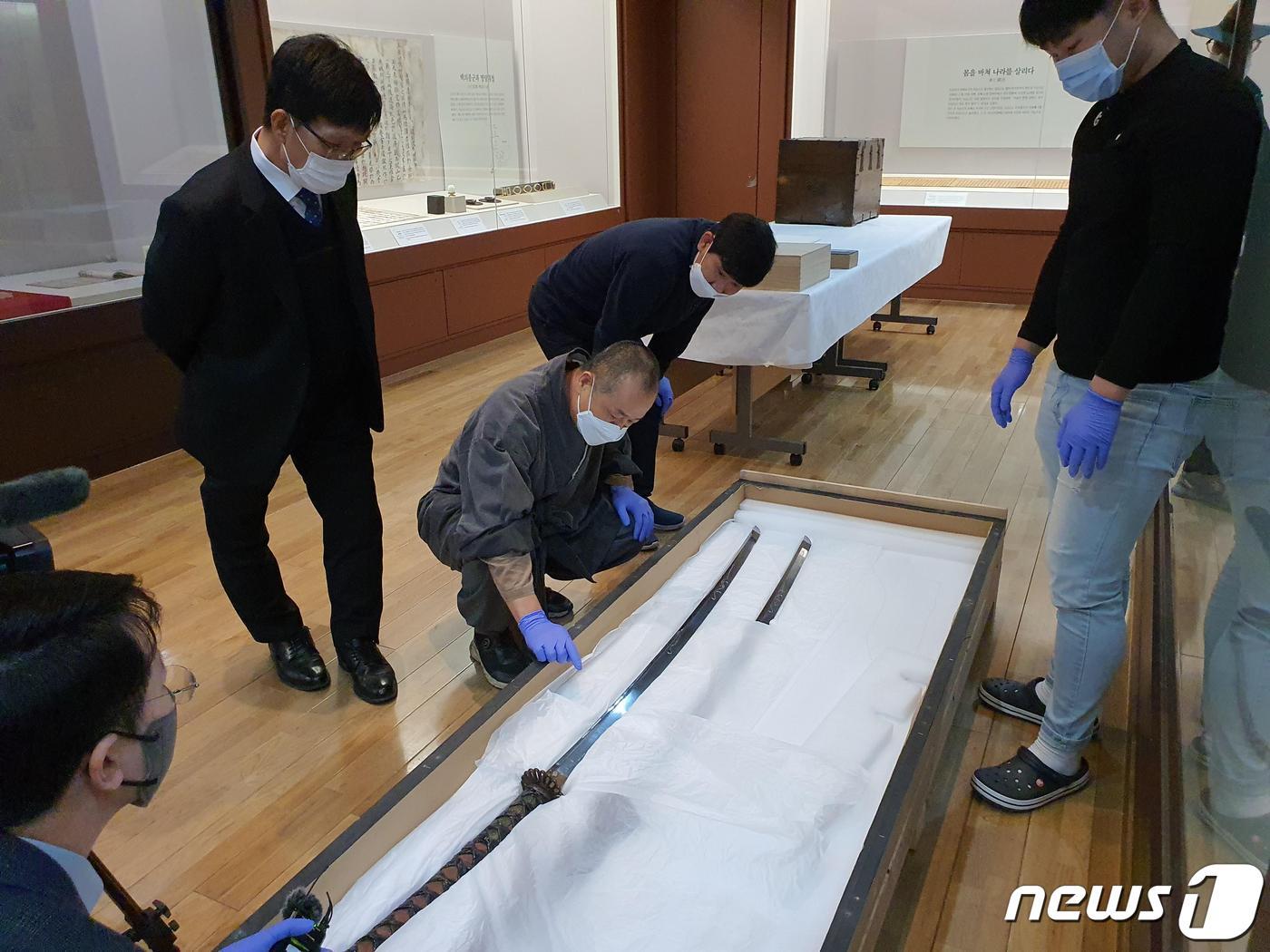 임진왜란 때 한산도서 만든 이순신 장검 '국보' 승격되나 - 뉴스1